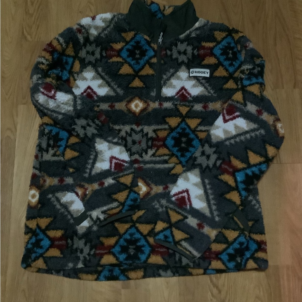 Hooey Multicolor Fleece Pullover